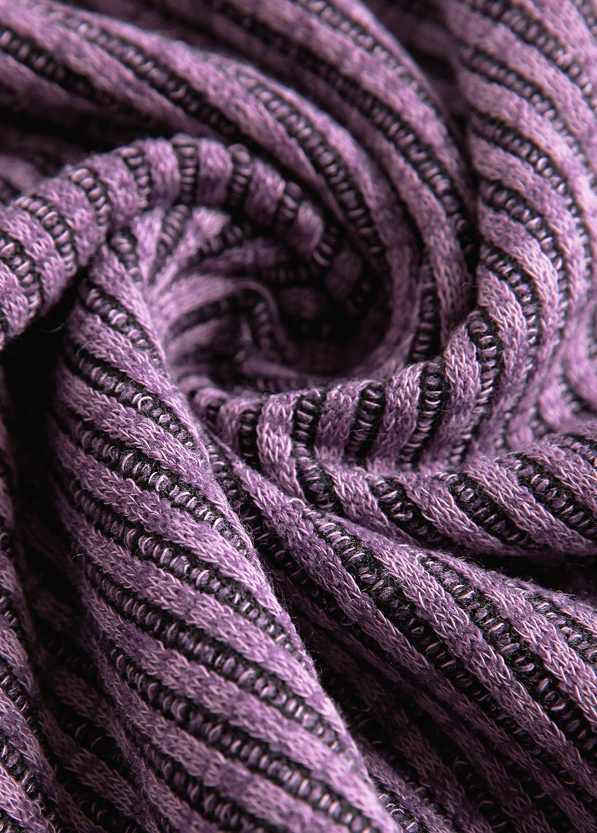 Dusty Purple Tummy Coverage Long Sleeve Round Neck Dress | picture 