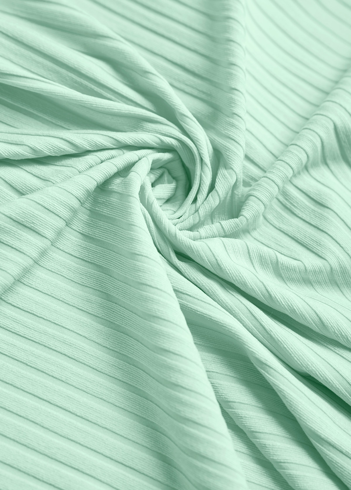 Light Green Patchwork Long Sleeve Split Neck T Shirt | picture 