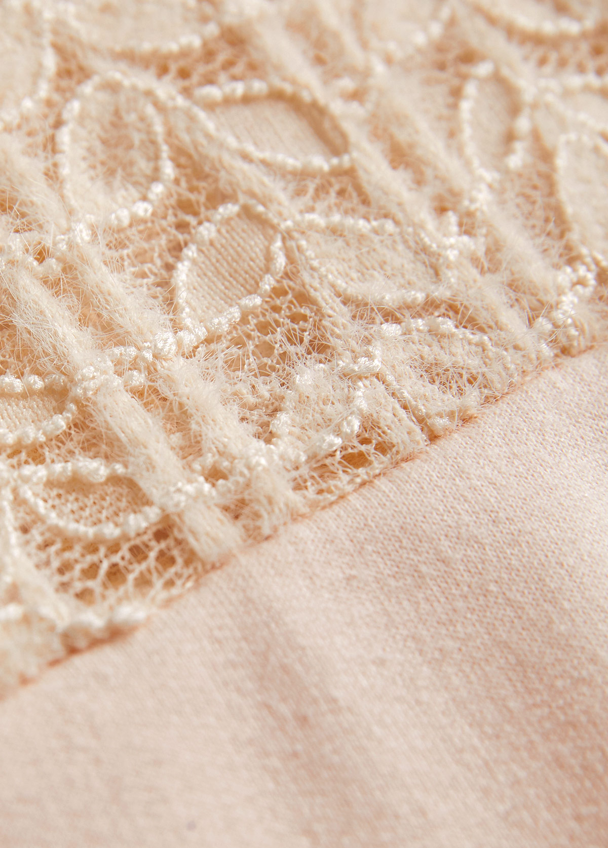 Christmas Skin Color Lace Long Sleeve Round Neck Sweatshirt | picture 