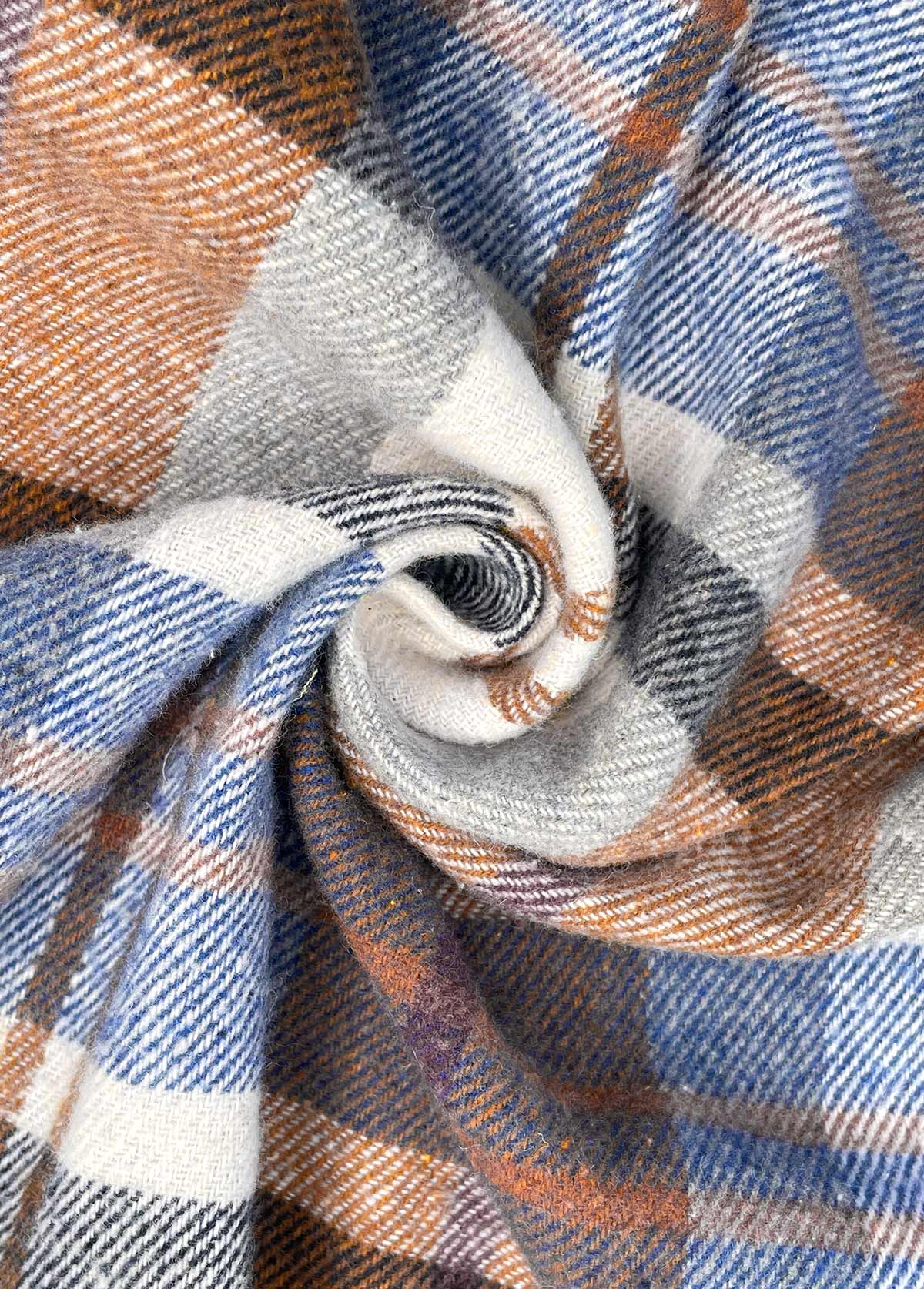 Plus Size Multi Color Tummy Coverage Plaid Dress | picture 