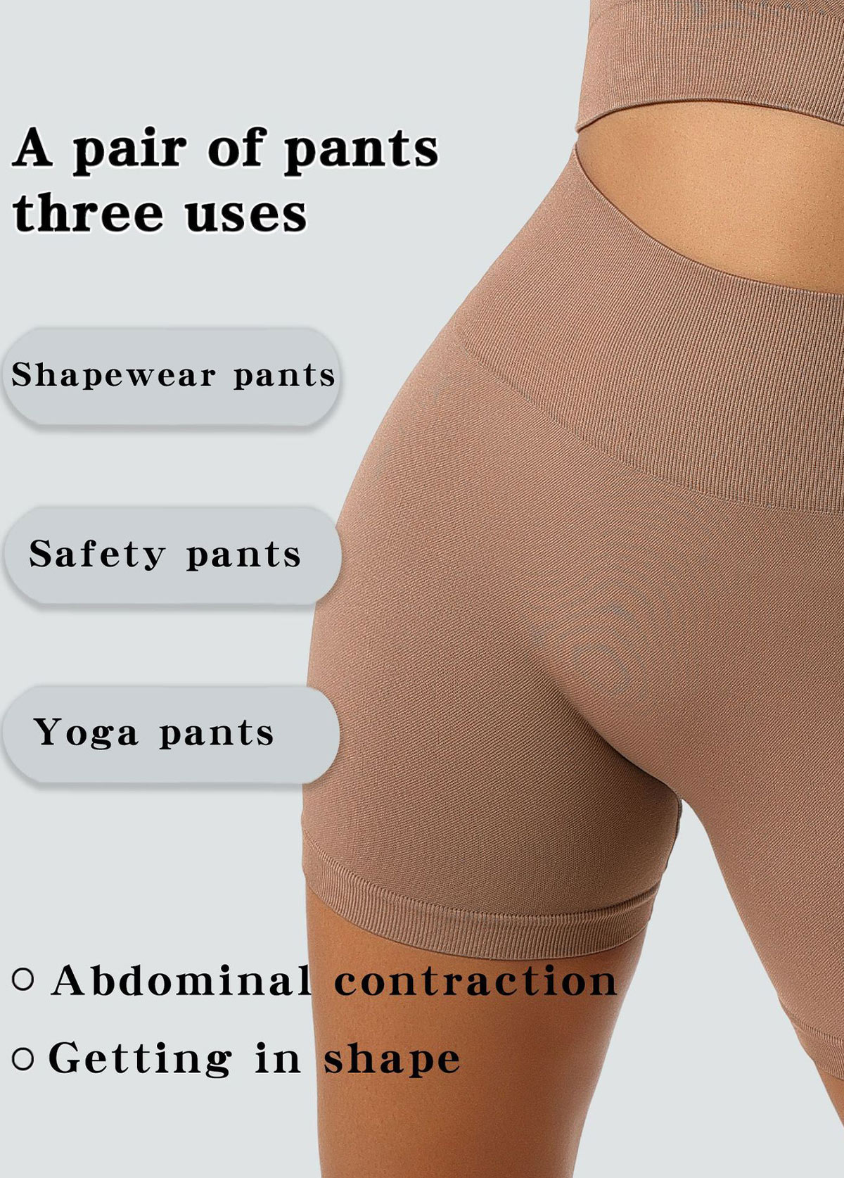 Dark Coffee Tummy Control High Waisted Panties | picture 