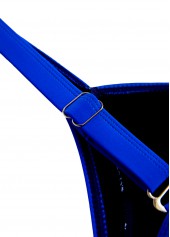 Drawstring Ombre Royal Blue One Piece Swimwear | thumb picture 