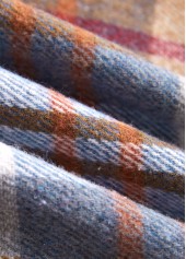 Multi Color Tummy Coverage Plaid Long Sleeve Dress | thumb picture 