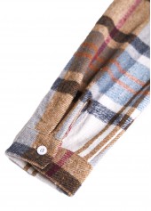 Multi Color Tummy Coverage Plaid Long Sleeve Dress | thumb picture 