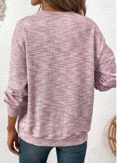 Multi Color Long Sleeve Round Neck Sweatshirt | thumb picture 
