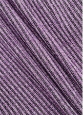 Dusty Purple Tummy Coverage Long Sleeve Round Neck Dress | thumb picture 