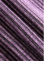 Dusty Purple Tummy Coverage Long Sleeve Round Neck Dress | thumb picture 