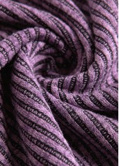 Dusty Purple Tummy Coverage Long Sleeve Round Neck Dress | thumb picture 