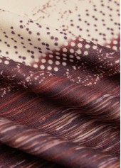 Multi Color Patchwork Tribal Print Long Sleeve Sweatshirt | thumb picture 