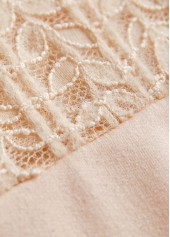 Christmas Skin Color Lace Long Sleeve Round Neck Sweatshirt | thumb picture 