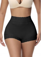 Black High Waisted Lace Detail Panties | thumb picture 