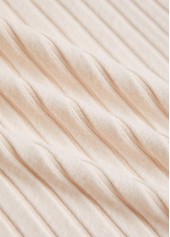 Beige Button Lace Long Sleeve Coat | thumb picture 