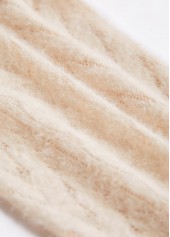 Beige Button Lace Long Sleeve Coat | thumb picture 