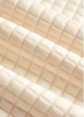 Light Yellow Button Geometric Print Long Sleeve Sweatshirt | thumb picture 