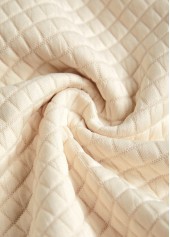 Light Yellow Button Geometric Print Long Sleeve Sweatshirt | thumb picture 