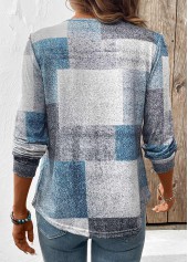 Multi Color Tummy Coverage Geometric Print T Shirt | thumb picture 