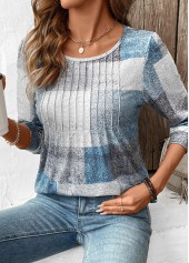 Multi Color Tummy Coverage Geometric Print T Shirt | thumb picture 