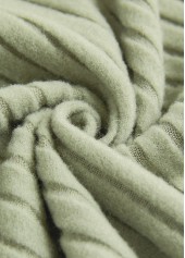 Sage Green Patchwork Long Sleeve Split Neck Sweatshirt | thumb picture 