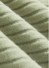 Sage Green Patchwork Long Sleeve Split Neck Sweatshirt | thumb picture 