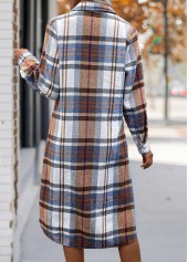 Plus Size Multi Color Tummy Coverage Plaid Dress | thumb picture 
