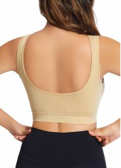 Skin Color Scoop Detail Stretch Bra | thumb picture 