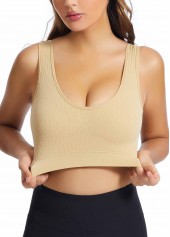 Skin Color Scoop Detail Stretch Bra | thumb picture 