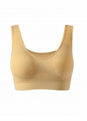 Skin Color Scoop Detail Stretch Bra | thumb picture 