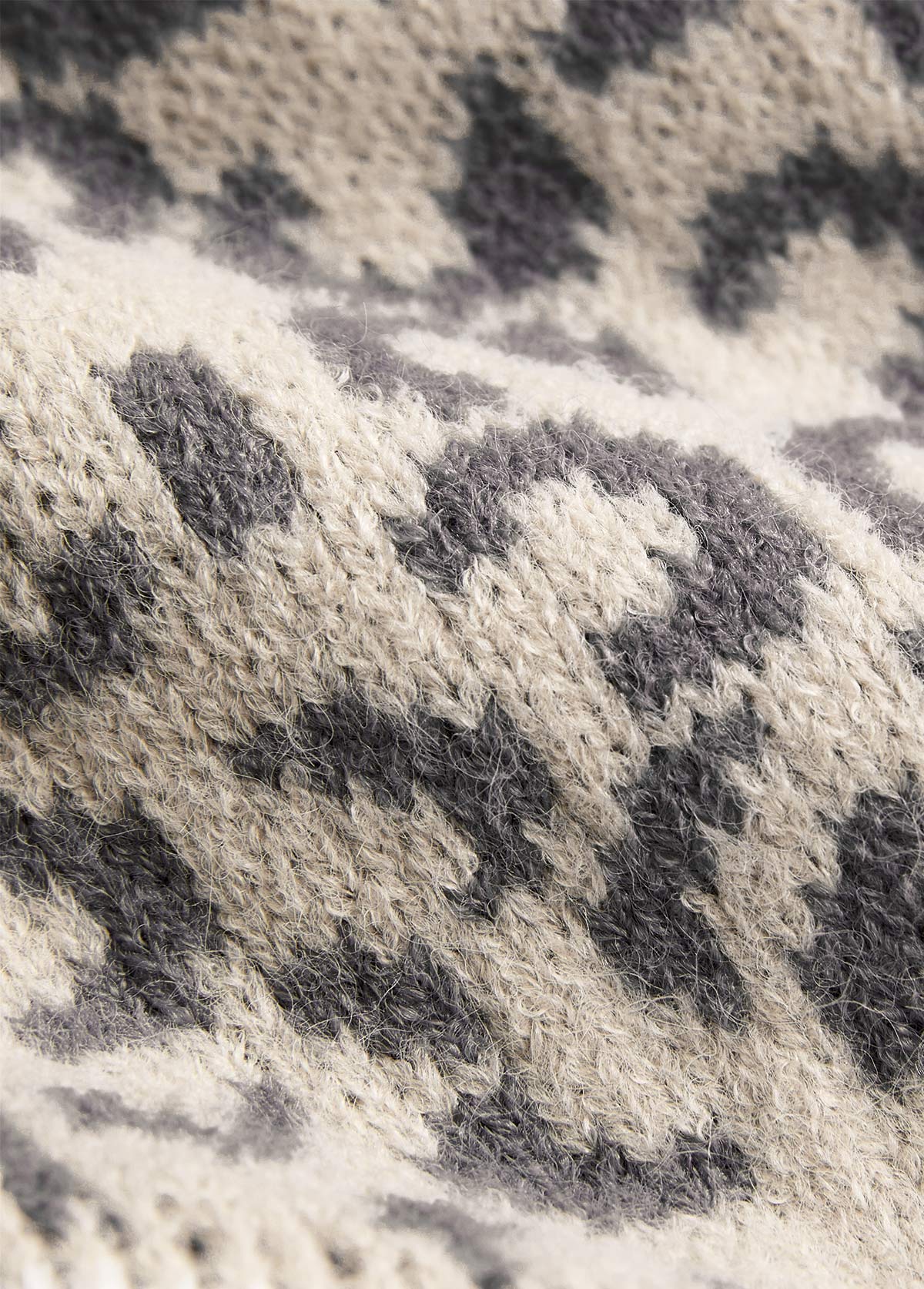 Light Camel Patchwork Leopard Long Sleeve V Neck Sweater | picture 