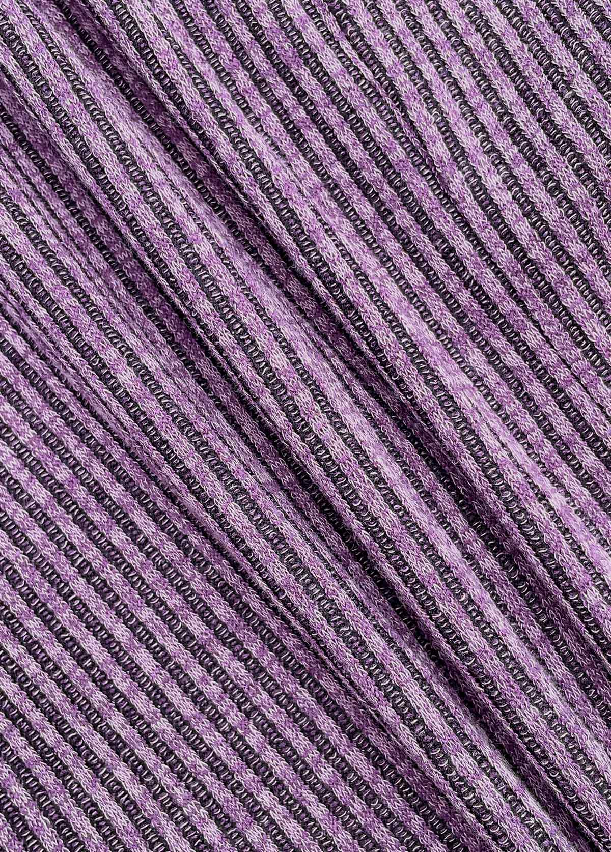 Plus Size Dusty Purple Tummy Coverage Long Sleeve Dress | picture 