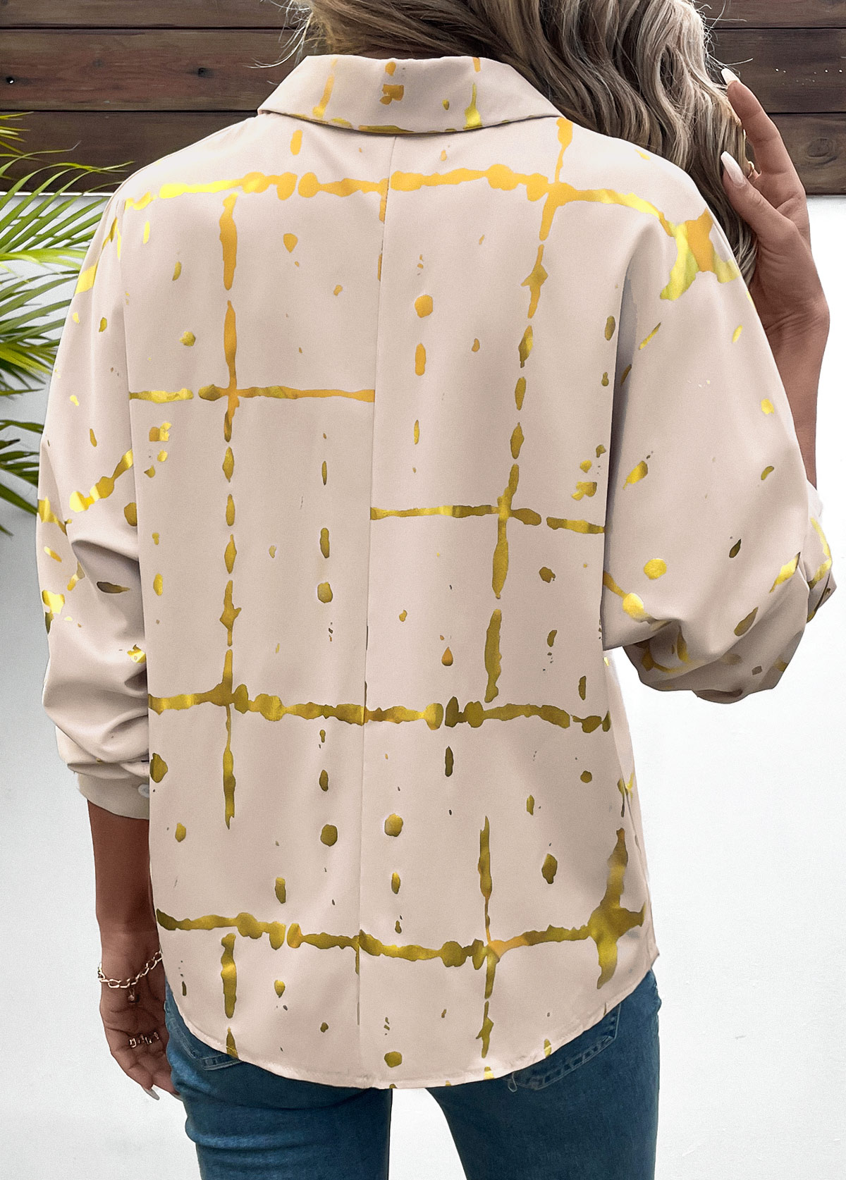 Light Coffee Tummy Coverage Long Sleeve Shirt | picture 