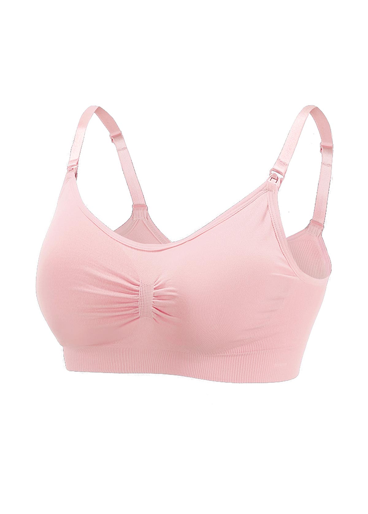 Light Pink Scoop Detail Push-up Bra | picture 