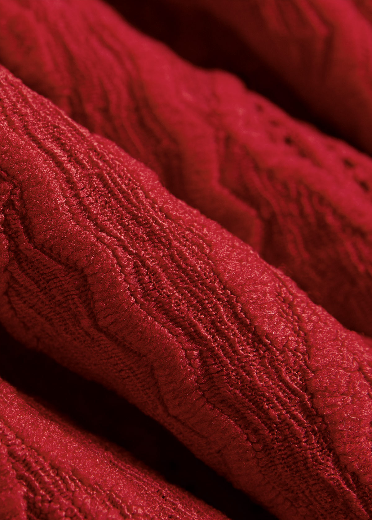 Wine Red Lace Long Sleeve Turn Down Collar Blouse | picture 