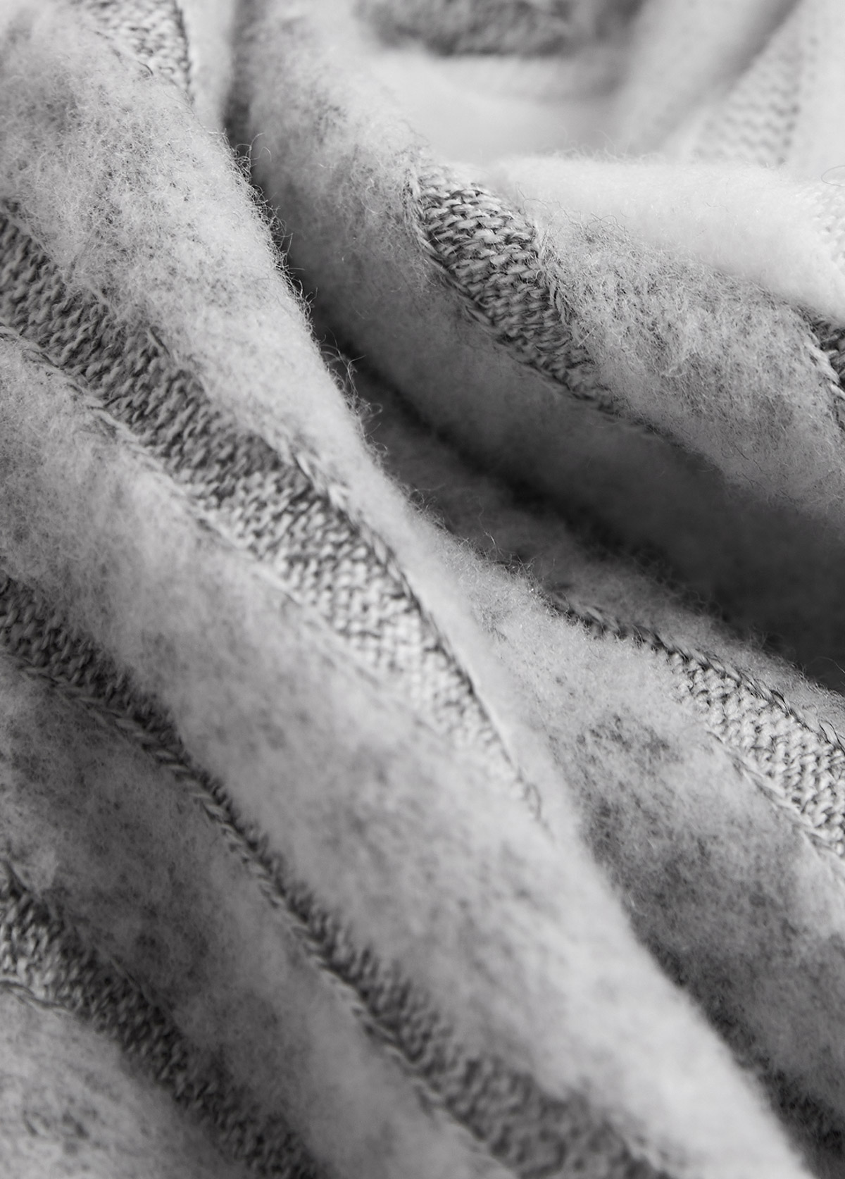 Plus Size Light Grey Patchwork Long Sleeve Sweatshirt | picture 