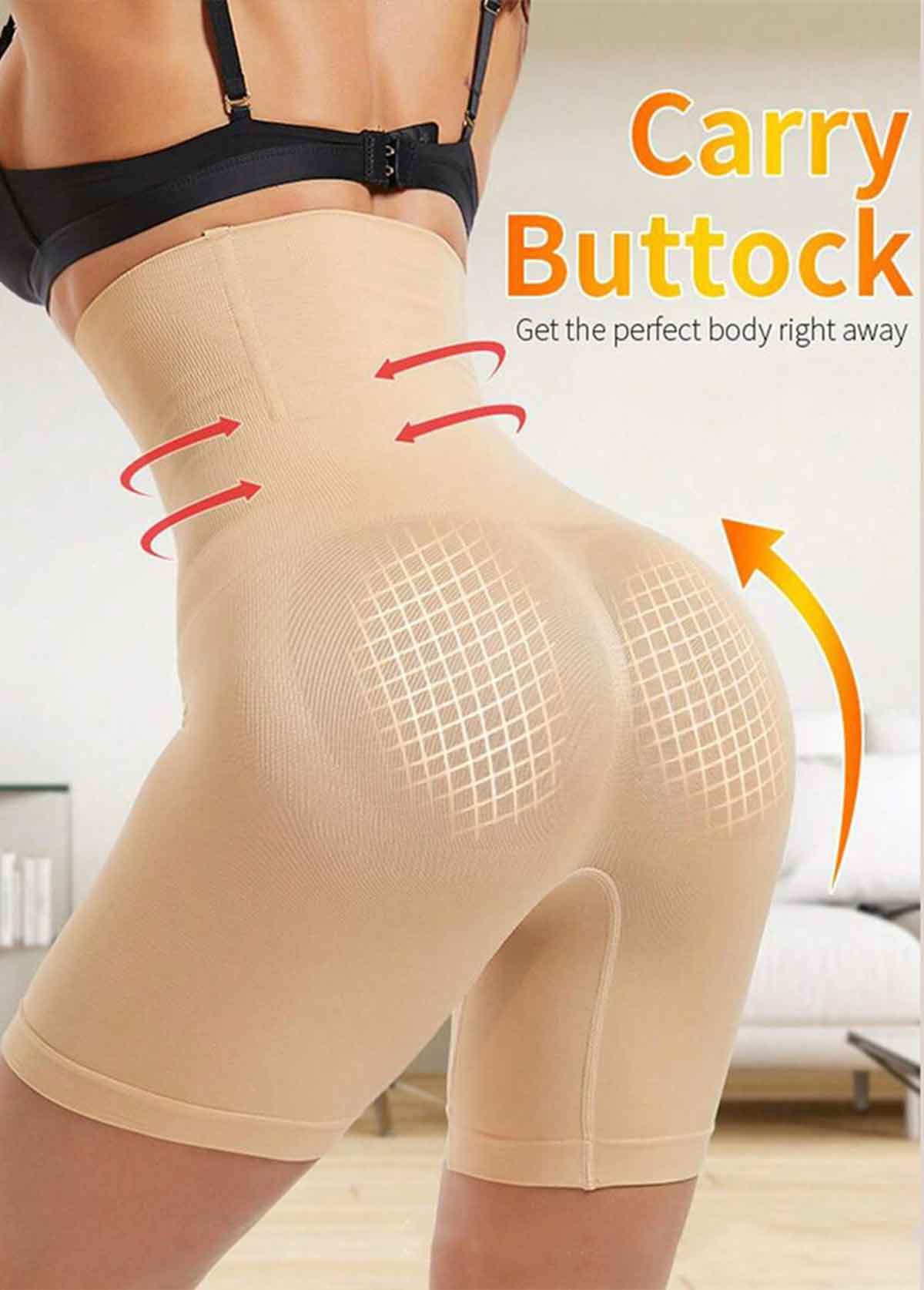 Skin Color Tummy Control High Waisted Panties | picture 