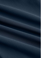 Peacock Blue Patchwork Long Scoop Neck Jumpsuit | thumb picture 