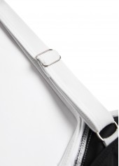 Patchwork Black Tie Square Neck Bikini Set | thumb picture 