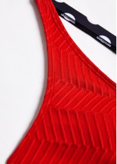 Criss Cross Polka Dot Red Bikini Set | thumb picture 