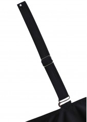 Surplice Dazzle Colorful Print Black One Piece Swimwear | thumb picture 