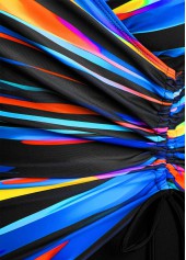 Surplice Dazzle Colorful Print Black One Piece Swimwear | thumb picture 