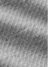 Grey Embroidery Jacquard Long Sleeve Hoodie | thumb picture 