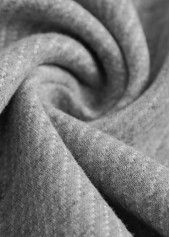 Grey Embroidery Jacquard Long Sleeve Hoodie | thumb picture 