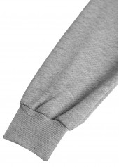 Grey Embroidery Jacquard Long Sleeve Hoodie | thumb picture 