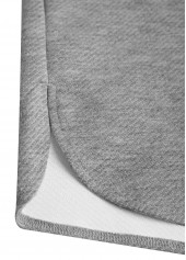 Grey Embroidery Jacquard Long Sleeve Hoodie | thumb picture 