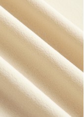 Beige Embroidery Long Sleeve Round Neck T Shirt | thumb picture 