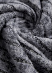 Dark Blue Patchwork Geometric Print Long Sleeve T Shirt | thumb picture 