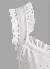 Bandeau Ruched White One Piece Swimwear | thumb picture 