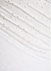 Bandeau Ruched White One Piece Swimwear | thumb picture 