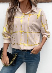 Light Coffee Tummy Coverage Long Sleeve Shirt | thumb picture 