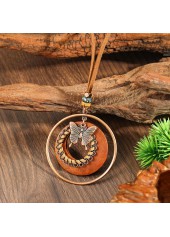 Multi Color Butterfly Tribal Alloy Necklace