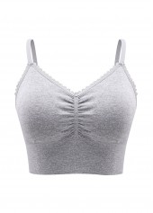 Grey Push-up Scoop Wire Free Bra | thumb picture 